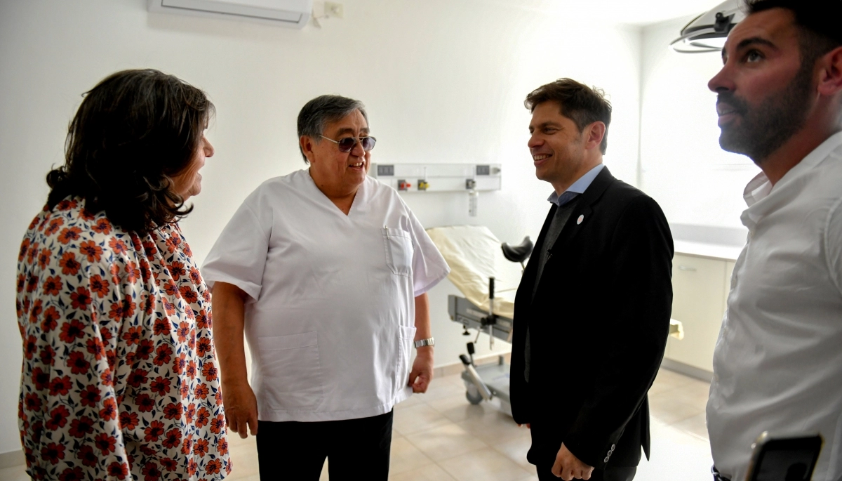 Con el enfoque en obras para la salud, Kicillof visitó Carlos Tejedor
