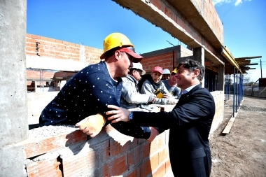 Kicillof en La Plata: recorrió la obra hídrica del canal de San Carlos y el nuevo CAPS