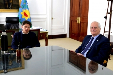 Kicillof recibió a Taiana en el marco del plan de urbanización de un predio de Los Hornos