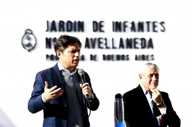 Kicillof sigue con “Escuelas a la Obra”: inauguró dos jardines en Avellaneda