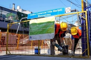 Vicente López: avanzan las obras en el Centro Comercial Villa Martelli