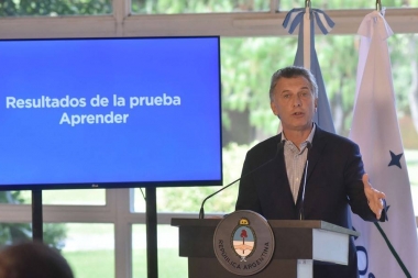 Macri mostró los resultados del Operativo Aprender y culpó a los docentes por las fallas en Educación