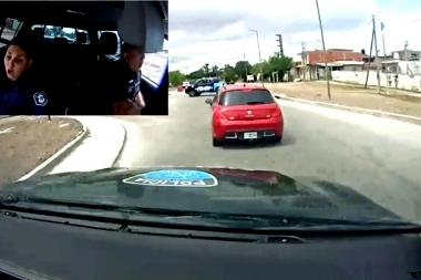 Salidera bancaria y demencial persecución policial en el Camino del Buen Ayre