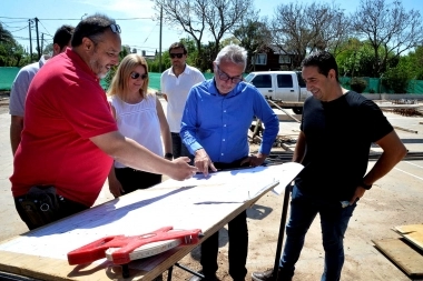 Tigre: Zamora visitó los avances en la construcción del nuevo microestadio en el polideportivo Güemes