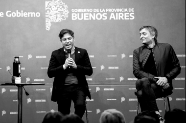 En el entorno de Kicillof festejan el apoyo de Máximo a la reelección en la Provincia