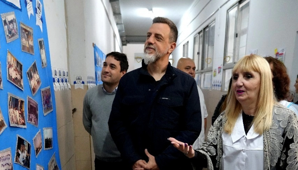 Kravetz participó del 125º de la escuela más antigua de Lanús