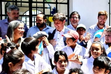 Con foco en la educación rural, Kicillof inauguró un jardín de infantes en Mercedes