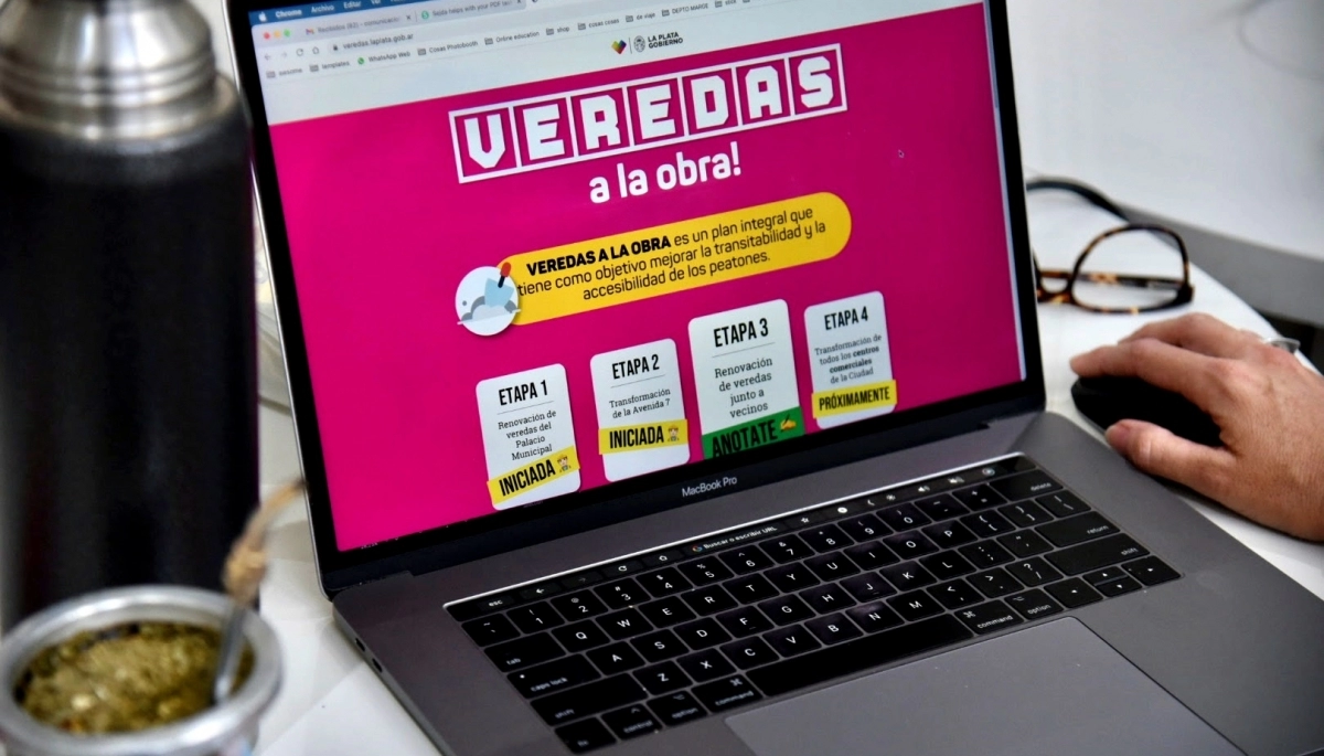 Veredas a la obra: la municipalidad de La Plata habilitó una web oficial para inscribirse