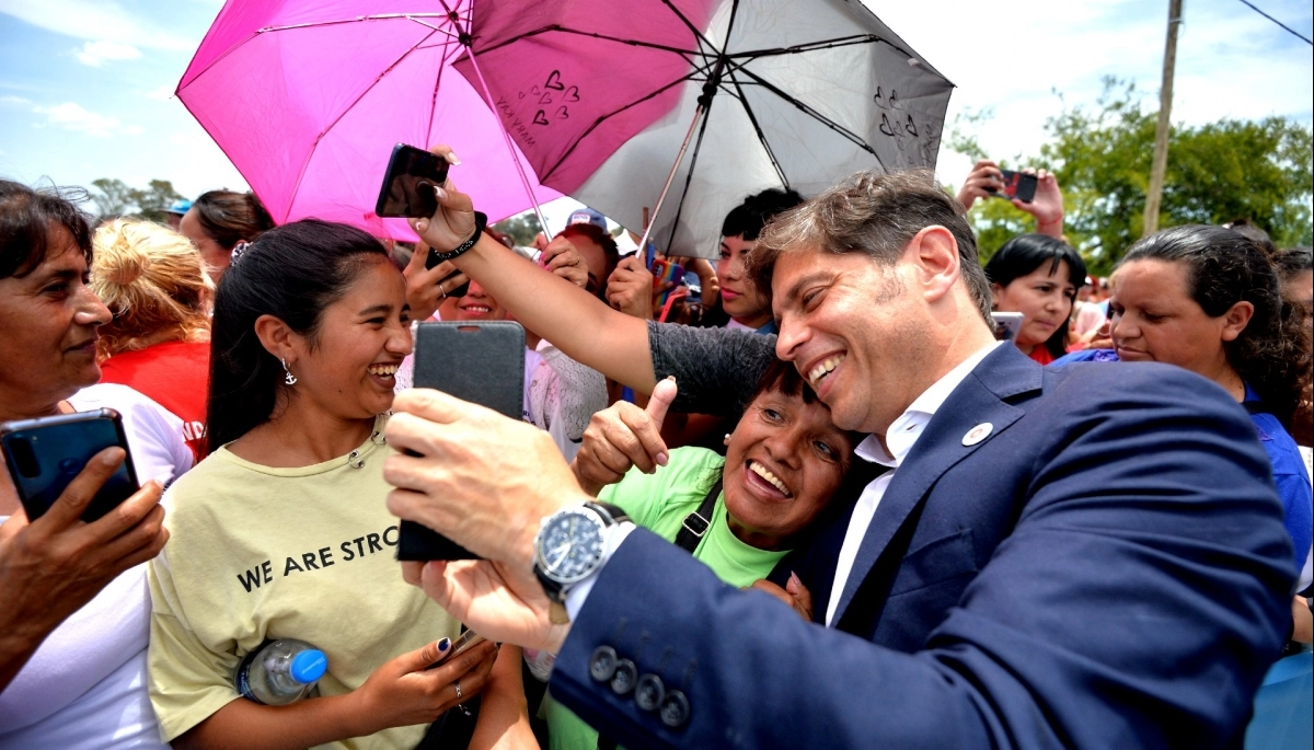 Kicillof inauguró, junto a Espinoza, un nuevo Jardín de Infantes en La Matanza