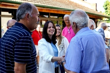 Soledad Martínez inauguró obras en el Club Belgrano de Vicente López