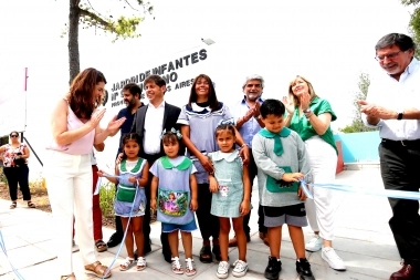 Kicillof abrió el Jardín de Infantes N°934: “Es el edificio escolar número 124 que hemos inaugurado”