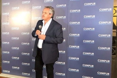 Alberto Fernández :"Tenemos mucha alegría y tranquilidad por la labor realizada"