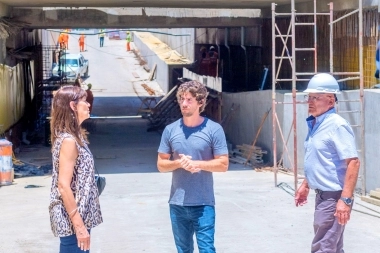 Andreotti supervisó la última etapa de la obra en el túnel de Avenida Sobremonte