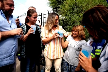 Galmarini y Mendez habilitaron una red de agua para más de 2.000 vecinos en San Miguel
