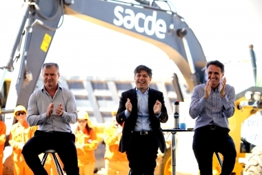 Transformación de Ruta 3: Kicillof y Katopodis iniciaron las obras de San Miguel del Monte