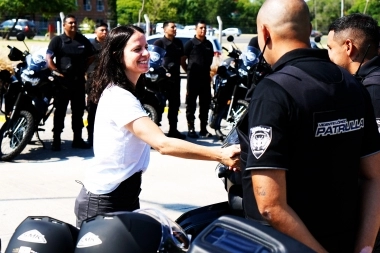 Para mejorar la seguridad de la ciudad, Soledad Martínez lanzó nueva patrulla motorizada