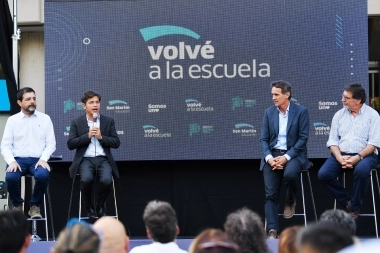 Kicillof volvió al Conurbano y participó de la presentación del programa “Volvé a la Escuela”