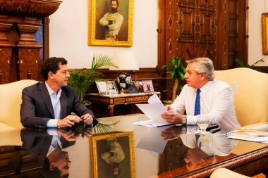 Paños fríos: Alberto recibió a De Pedro previo a la mesa política del Frente de Todos