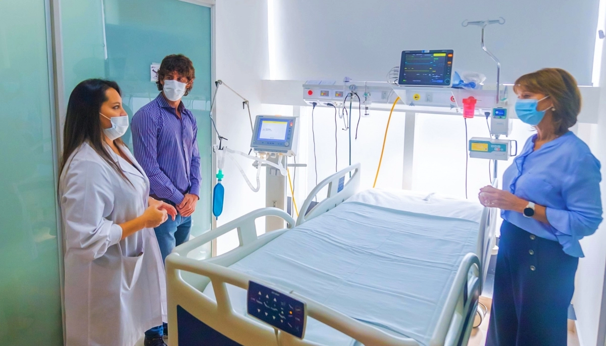 Junto a la diputada Aparicio, Andreotti recorrió las nuevas instalaciones del hospital municipal