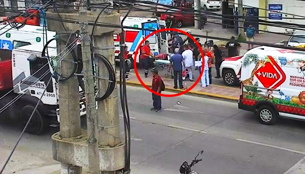 La imprudencia casi le cuesta la vida: cruzaba la ruta a la carrera y un auto lo hizo volar