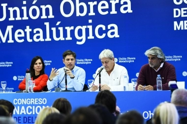 En Mar del Plata, Kicillof participó del cierre del Congreso Nacional de la UOM