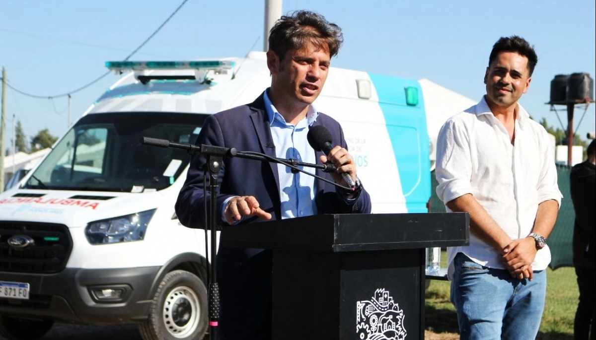En la segunda Sección Electoral Kicillof visitó a Iván Villagrán de Carmen de Areco