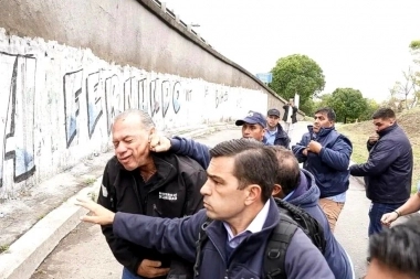 Berni pidió licencia médica por la lesión en su rostro por la agresión de  colectiveros