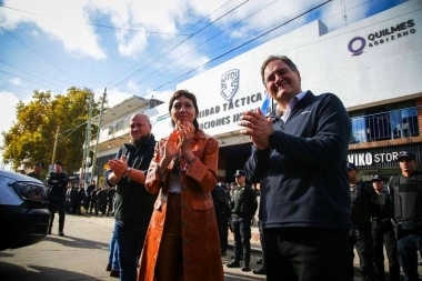 Junto a autoridades bonaerenses, Mayra Mendoza inauguró una nueva base de UTOI