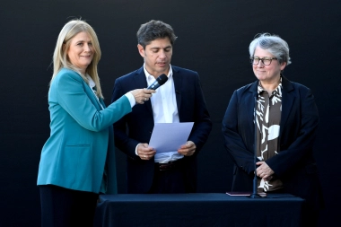 Kicillof tomó juramento a Terigi en reemplazo de Sileoni en Educación en un acto en San Vicente