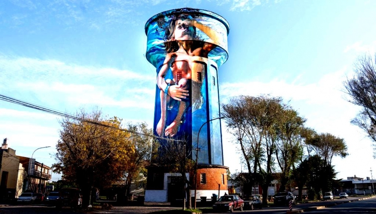 Arte bonaerense: un mural de Miramar fue elegido como el mejor del mundo