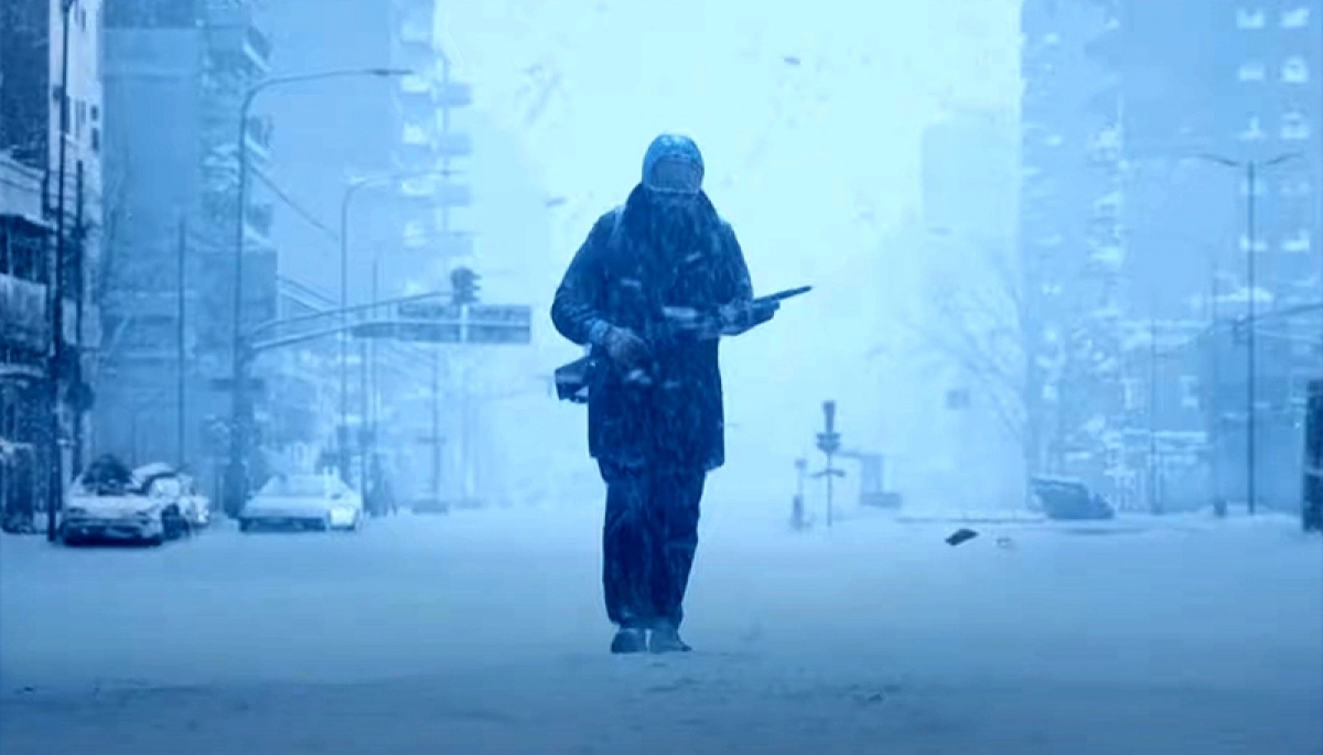 Con nieve y camiones militares, se filtraron imágenes del rodaje de “El Eternauta”