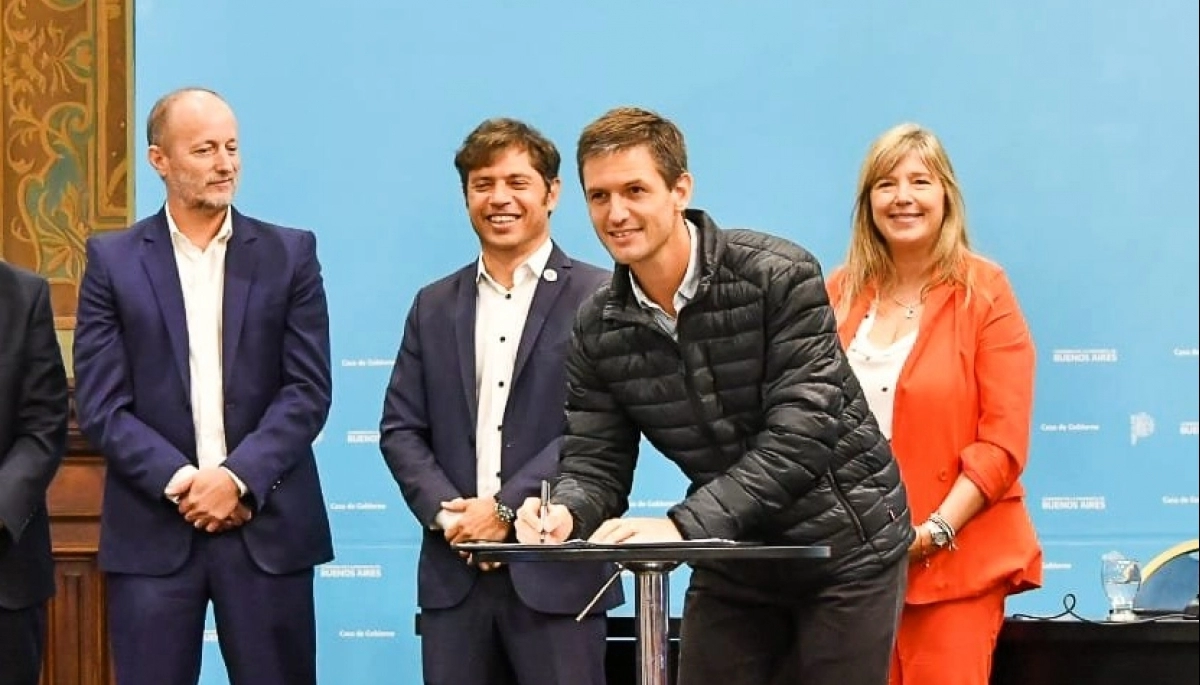 Tras su encuentro con Kicillof, Mantegazza destacó: “Es importante traccionar votos de abajo hacia arriba”