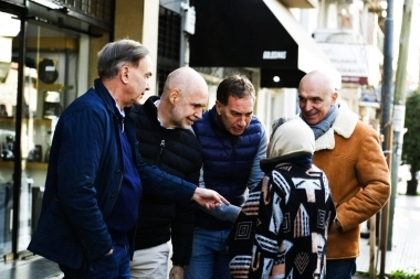 En recorrida por Vicente López, Larreta criticó el conflicto de transporte: “Es no pensar en la gente”