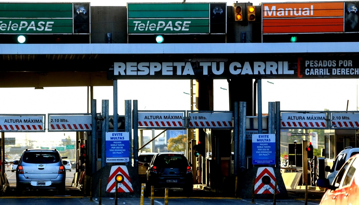Los peajes serán gratis el domingo de las PASO: en qué horarios