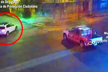 Escapaban en un auto de alta gama robado y fueron detenidos luego de chocar con una palmera