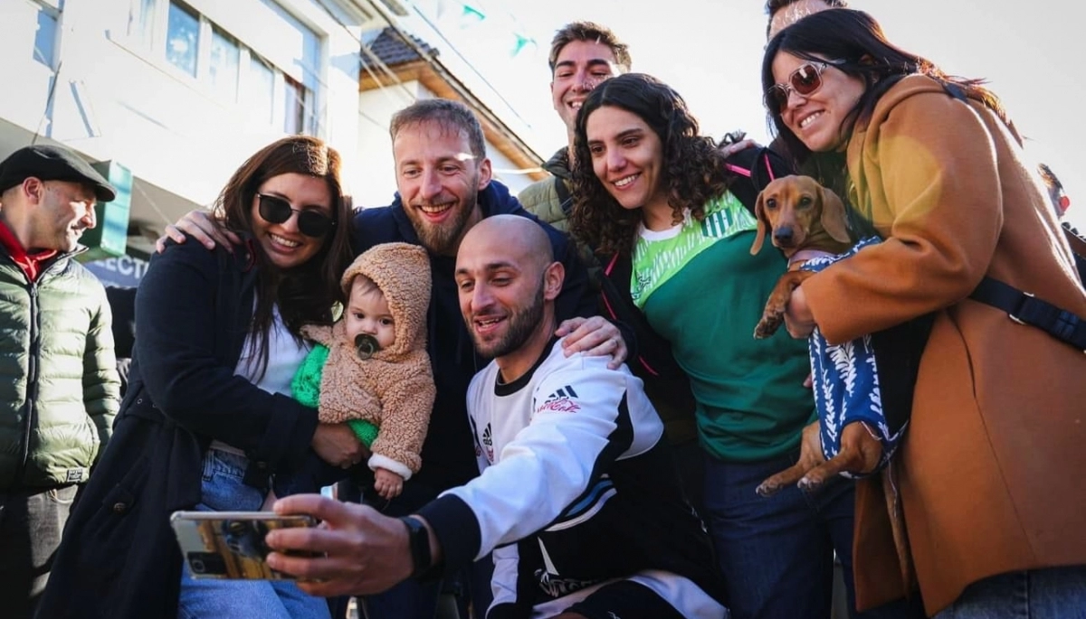 Otermín estuvo presente en los festejos por el 150º aniversario de Banfield