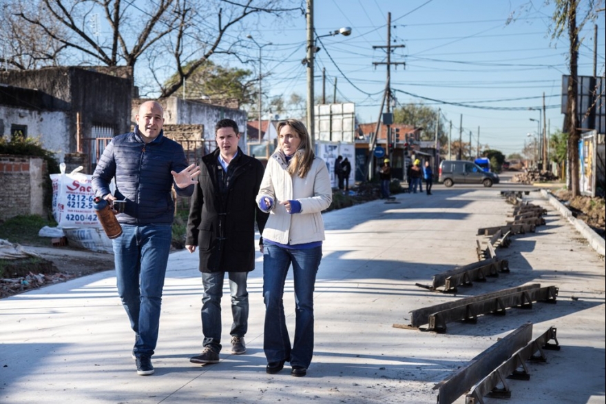 Gladys González arrancó su campaña junto a Martiniano Molina: supervisó obras en Quilmes