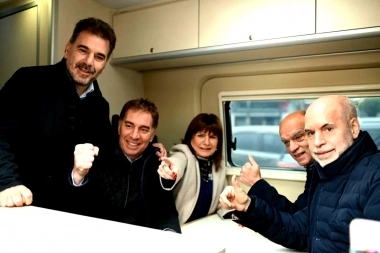 Se subió a la “Patoneta”: Larreta mostró su apoyo a la campaña de Bullrich