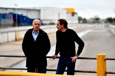 Garro y Grindetti presentaron la segunda etapa del Plan de Obras Hidráulicas de La Plata