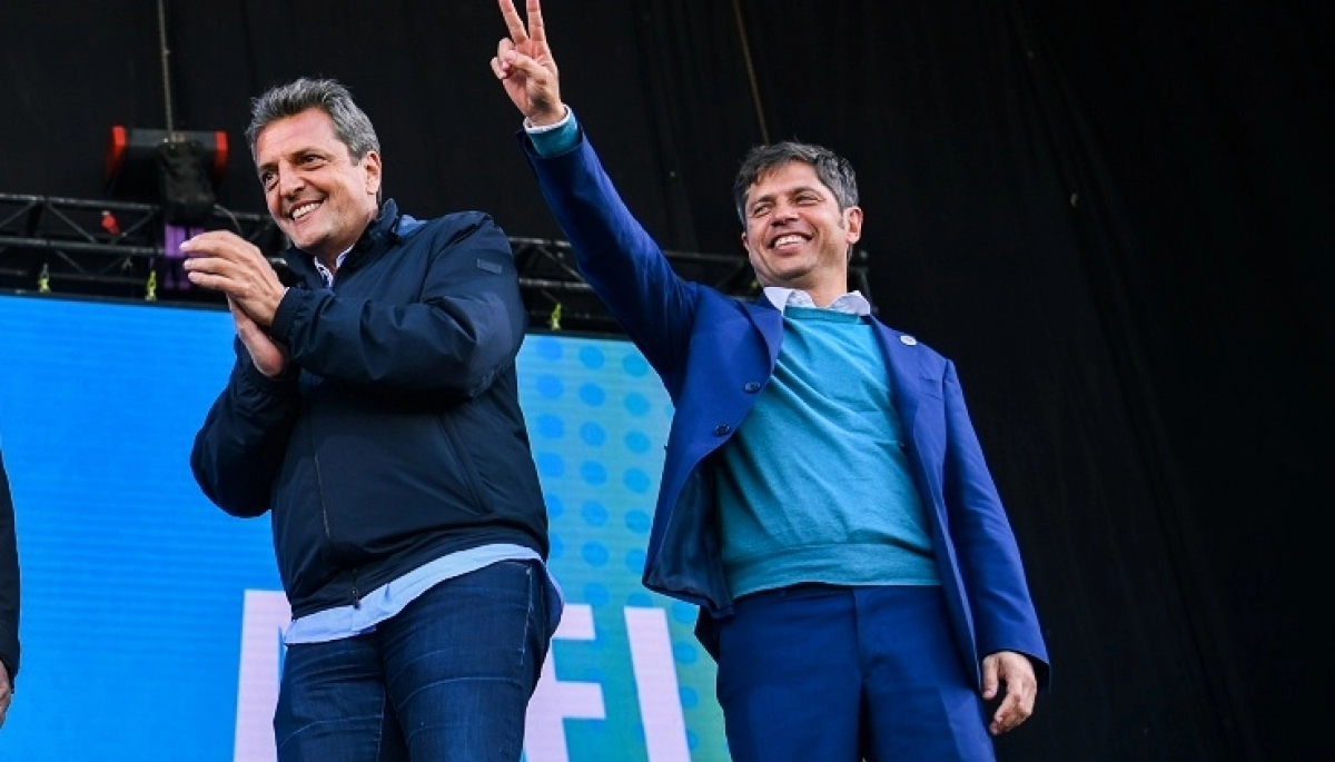 Unión por la Patria volvió a convocar un acto multitudinario para respaldar a Kicillof y Massa