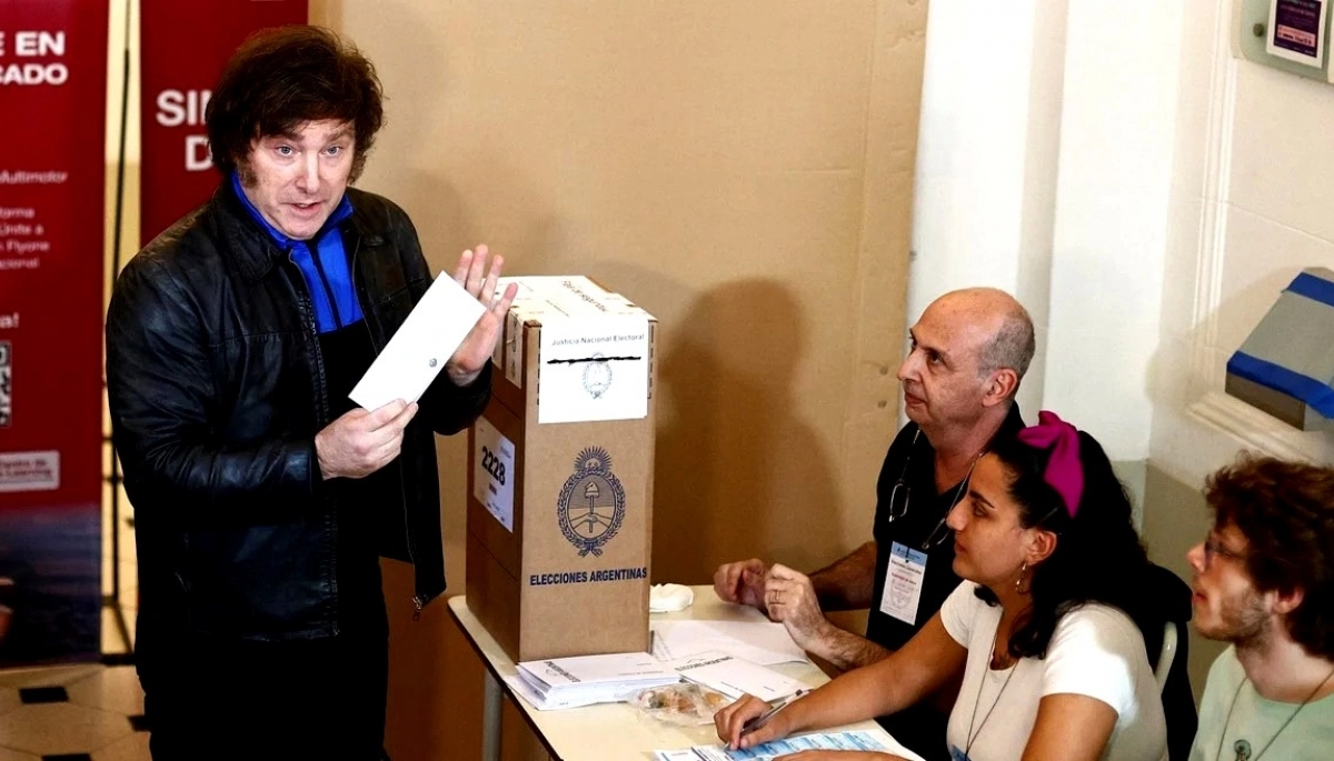 Votó Milei: “Estamos en condiciones de hacer el mejor gobierno de la historia”