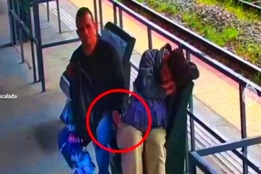 Tren Roca: vendedor ambulante se aprovechó de un pasajero y le "descansó" el teléfono celular