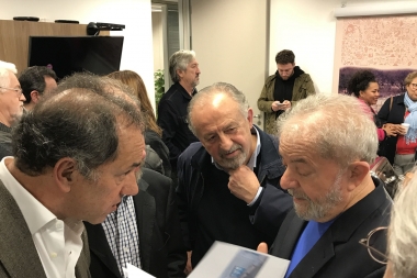 Scioli y candidatos de Unidad Ciudadana viajaron a Brasil y se reunieron con Lula Da Silva
