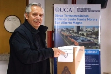 Votó Alberto Fernández: “Los argentinos nos expresamos y elegimos nuestro futuro”