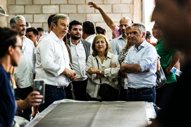 Larroque visitó a Cascallares y recorrieron el Parque Industrial de San Francisco de Asís