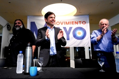 Kicillof se mostró con Yasky y Baradel para fortalecer su vínculo con los gremios
