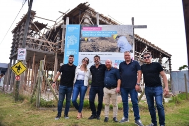 Bianco visitó a Wischnivetzky y recorrieron las obras de la Casa de Gobierno en Mar Chiquita