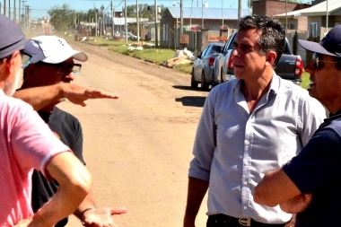 Juanci Martínez recibió a Satdnik para supervisar obras de desagüe en América