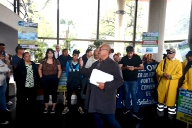 Municipales de San Isidro empezaron con las protestas contra la oferta salarial del intendente