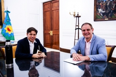 Un intendente de la UCR agradeció a Kicillof por una obra en su distrito